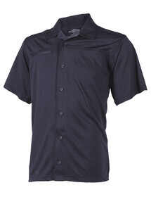 Tru-Spec Eco Tec Knit Camp Shirt in navy from front